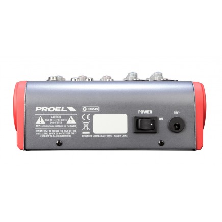 PROEL SOUND MI6 PROEL SOUND 8032496003595 China ST 1 8 Discontinued 1 0 0 HAWA 85184000 pUltra-compact 6-channel 2-bus mixer/p p